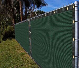 ifenceview 4’x5′ to 4’x50′ green shade cloth fabric fence privacy screen panels mesh net for construction site yard driveway garden pergola gazebos railing canopy awning 180 gsm uv protection (4’x10′)