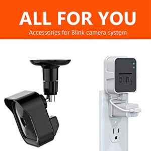 Blink Outdoor Wall Mount, Weatherproof Protective Cover and 360 Degree Adjustable Mount with Blink Sync Module 2 Outlet Mount for All-New Blink Outdoor Indoor Security Camera (Black, 1 Pack)