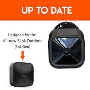 Blink Outdoor Wall Mount, Weatherproof Protective Cover and 360 Degree Adjustable Mount with Blink Sync Module 2 Outlet Mount for All-New Blink Outdoor Indoor Security Camera (Black, 1 Pack)