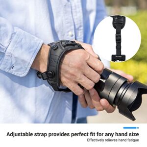 JJC Deluxe Mirrorless Camera Hand Grip Strap for Sony A7IV A7III II A7 A1 A7C A7RV IV A7RIII II A7R A7SIII II A9II A9 ZV-E1 A6600 A6500 A6400 A6300 A6100 A6000 Panasonic G7 G9 G95 G85 S5 S1 S1R & More