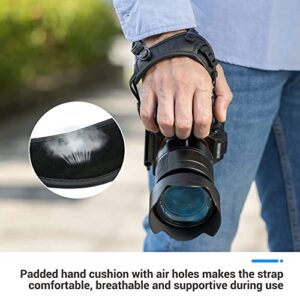 JJC Deluxe Mirrorless Camera Hand Grip Strap for Sony A7IV A7III II A7 A1 A7C A7RV IV A7RIII II A7R A7SIII II A9II A9 ZV-E1 A6600 A6500 A6400 A6300 A6100 A6000 Panasonic G7 G9 G95 G85 S5 S1 S1R & More