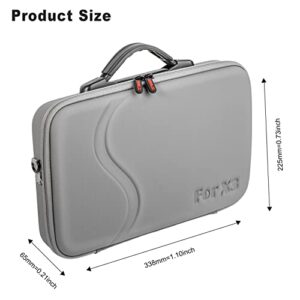 PSATCL Insta360 X3 Case, Waterproof Portable Storge Bag Travel Case for Insta360 X3 One Camera Accessories