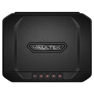 vaultek essential series quick access handgun safe with auto open lid and rechargeable lithium-ion battery (ve20) (compact safe)