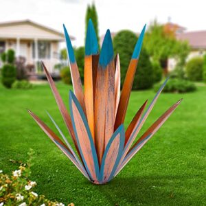 Metal Tequila Country Sculpture DIY Tequila Plant Home Decor Country Tequila Garden Ornament Indooutdoor Statuette Patio Lawn Patio Stake Decoration Gift to The Garden