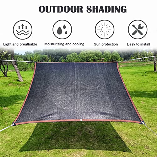 Garden Shade Cloth for Plants 6.5 x 10 FT 70% Plant Shade Cover from Sun, Shade Tarp for Plants Heat Protection, for Garden, Backyard, Patio, Greenhouse, Pergola (Black 6.5x10ft)