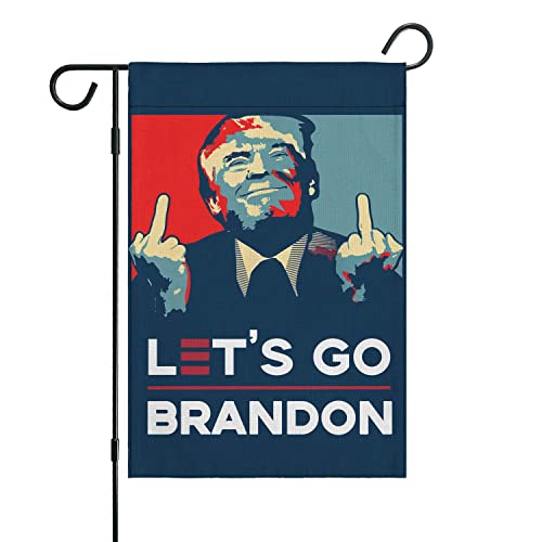 Lets Go Brandon Garden Flag Fjb Garden Flag Let's Go Brandon Garden US Flag Vertical Double Sided Small Porch Yard Door Decor 12.5x18 Inch