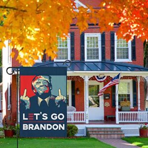 Lets Go Brandon Garden Flag Fjb Garden Flag Let's Go Brandon Garden US Flag Vertical Double Sided Small Porch Yard Door Decor 12.5x18 Inch