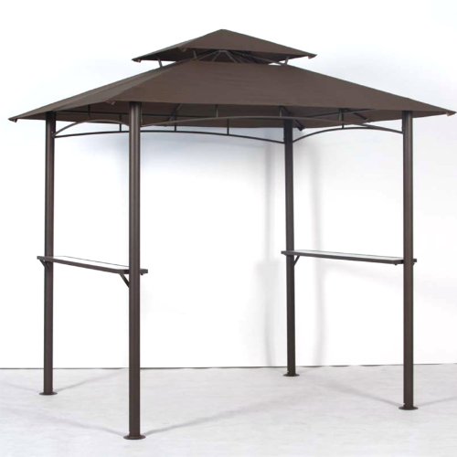 Garden Winds Replacement Canopy Top Cover for BBQ Grill Gazebo 5BGZ8217, 5KGZ8217 - RipLock 350