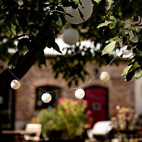 CozyHome Outdoor Lights for Patio | Solar Outdoor Lights 20 LEDs | Solar Lights Outdoor Garden | Solar String Light Lantern | Outdoor Solar String Lights | Solar String Lights Outdoor Garden