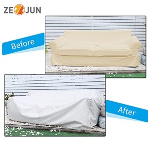 ZEJUN Outdoor Furniture Covers Waterproof, 600D Patio Couch Cover, 58" L x 28" D x 35" H, UV Resistant, Anti-fad, Dustproof Loveseat Sofa Cover for Patio Furniture, Porch loveseat, Lawn Bench Chairs