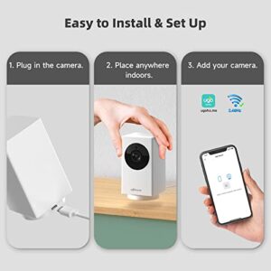 UGOHO.ME Indoor Security Camera, 1080P 360 Degree Pan WiFi Camera 2.4GHz, 2-Way Audio and Motion Detection, Local & Cloud Storage, Phone App, Night Vision Pet Baby Monitor