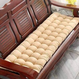 kriddr thick indoor bench cushion 2/3 seater rectangular garden chair cushions home furniture wooden sofa seat cushion