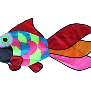 C COMCROSFLY Rainbow Fish Windsock, Wind Socks Outdoor Hanging for Outdoor Patio Garden Decorative Wind Spinners 31 in Hanging Fish