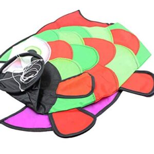 C COMCROSFLY Rainbow Fish Windsock, Wind Socks Outdoor Hanging for Outdoor Patio Garden Decorative Wind Spinners 31 in Hanging Fish