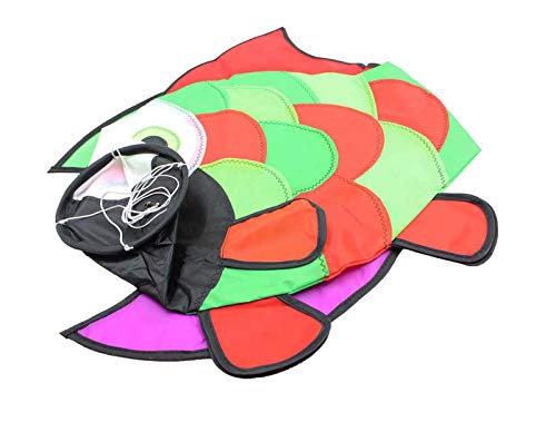 C COMCROSFLY Rainbow Fish Windsock, Wind Socks Outdoor Hanging for Outdoor Patio Garden Decorative Wind Spinners 31 in Hanging Fish