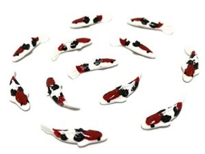 lot of 12 miniature koi fish fairy garden supplies animal figurine dollhouse furniture gd#031