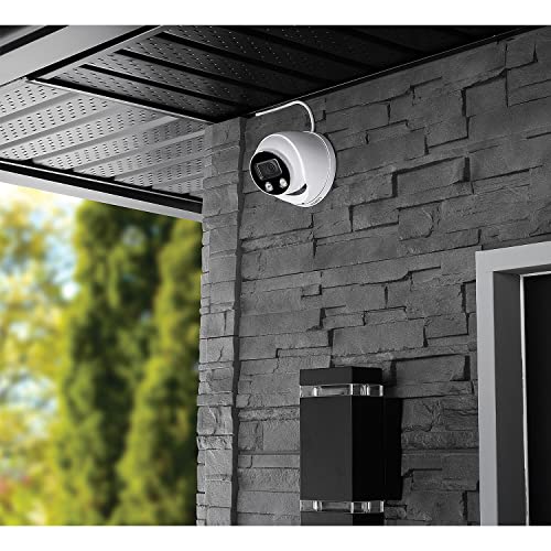 Lorex 4K Ultra HD Smart Deterrence IP Outdoor Metal Dome Security Camera, 2.8mm Fixed Lens and Smart Motion Detection Plus