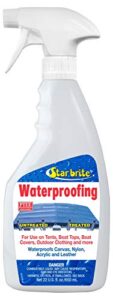 star brite waterproofing spray, waterproofer + stain repellent + uv protection – 22 oz (081922ss)