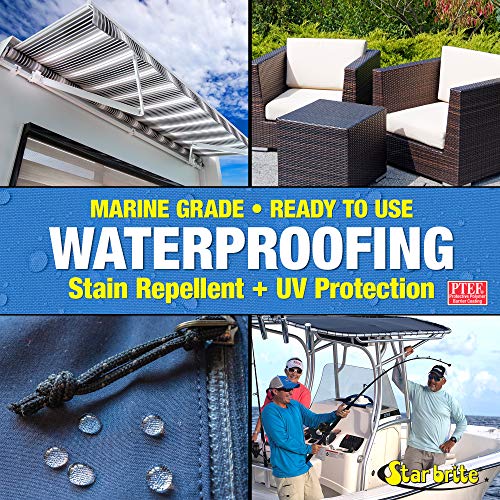 STAR BRITE Waterproofing Spray, Waterproofer + Stain Repellent + UV Protection - 22 OZ (081922SS)