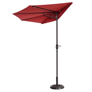 pure garden 296611sxj patio umbrella, red