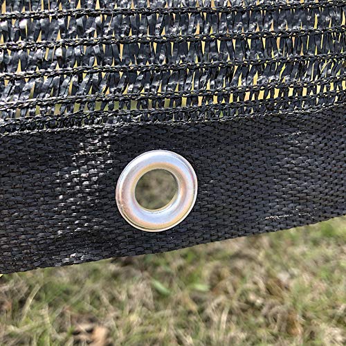 SUNSHORE Sun Shade Cloth 70% Sunblock Black Greenhouse Shade Net 6.5ftx10ft UV Block Shade Tarp with Dark Taped Edge& Grommets for Garden Plants