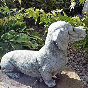 Dachshund Statue Garden Decor,Lawn Garden Figurine Dog Statue,Memorial Dog Figurines for Garden Home Decor