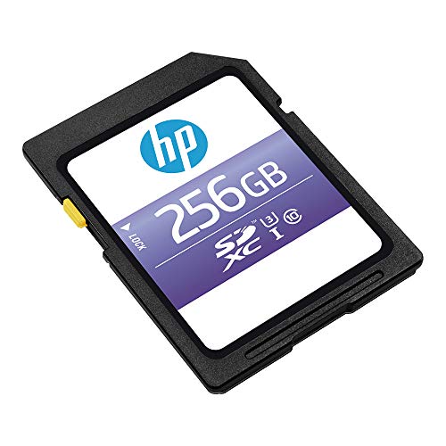 HP 256GB sx330 Class 10 U3 SDXC Flash Memory Card - 95MB/s, Class 10, U3, 4K UHD, Full HD, UHS-I, Full Size SD