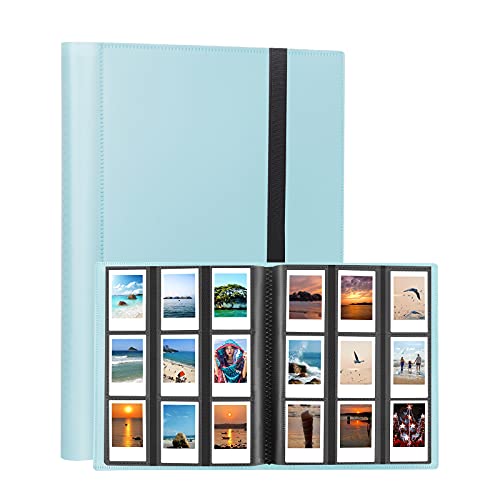 432 Pockets Photo Album for Fujifilm Instax Mini Camera, Polaroid Camera, for Fujifilm Instax Mini 11 12 9 40 Evo Liplay 8 7+ Instant Camera, Photo Album for Polaroid Kodak HP Zink 2x3" Photo (Blue)