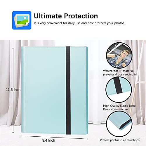 432 Pockets Photo Album for Fujifilm Instax Mini Camera, Polaroid Camera, for Fujifilm Instax Mini 11 12 9 40 Evo Liplay 8 7+ Instant Camera, Photo Album for Polaroid Kodak HP Zink 2x3" Photo (Blue)