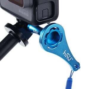 HSU Aluminum Thumbscrew Set + Wrench for Gopro Hero 11, 10, 9, 8, 7, 6, 5, 4, 3, Gopro Session, AKASO Campark and Other Action Cameras (Blue)