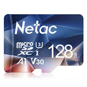 Netac 128GB Micro SD Card Micro Mini SD Card SDXC UHS-I Flash Memory Card, High Speed TF Card up to 100MB/s - Full HD Video Recording U3, Class10, V30, A1, 667X, FAT32