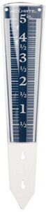 acurite 5″ capacity easy-to-read magnifying acrylic, blue (00850a2) rain gauge