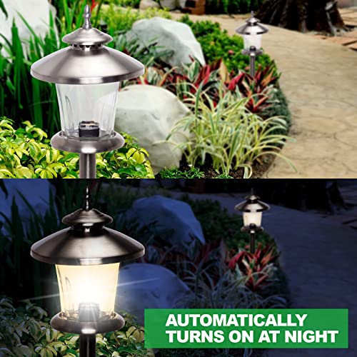 GreenLighting Low Voltage Outdoor Lights - Modern Luxury Path Stake Lights - Walkway Lights, Garden and Lawn Lights, Landscape Lighting - Waterproof, Rust-Resistant (8 Pack)