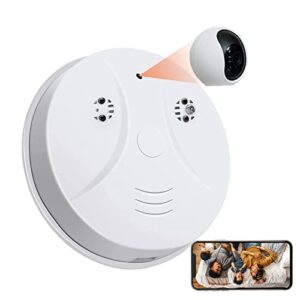 Camera Detector WiFi HD 1080P Hidden Camera Smoke Detector Surveillance Camera for Keeping Eyes on Home Warehouse Bedroom Security Dome Cameras for Baby Pet…