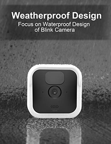 Blink Outdoor Camera Silicone Skin Cover, COOLWUFAN Anti-Scratch Protective Cover for All-New Blink Outdoor/Indoor – Wireless Camera System - Blink Outdoor Camera Best Accessories (White (3 Packs))