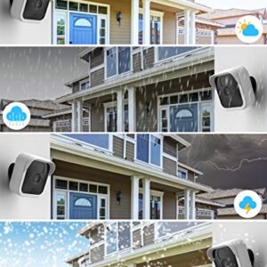 Blink Outdoor Camera Silicone Skin Cover, COOLWUFAN Anti-Scratch Protective Cover for All-New Blink Outdoor/Indoor – Wireless Camera System - Blink Outdoor Camera Best Accessories (White (3 Packs))