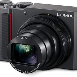 Panasonic LUMIX ZS200D 4K Digital Camera, 20.1MP 1-Inch Sensor, 15X Leica DC Vario-Elmar Lens, F3.3-6.4 Aperture, WiFi, Hybrid O.I.S. Stabilization, 3-Inch LCD, DC-ZS200DS (Silver)