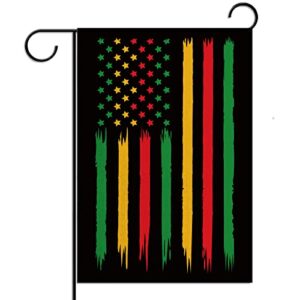 african american garden flag 12×18 double sided juneteenth flag decoration kwanzaa black history month juneteenth garden houe yard outdoor flag