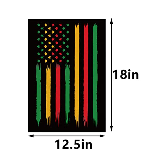 African American Garden Flag 12x18 Double Sided Juneteenth Flag Decoration Kwanzaa Black History Month Juneteenth Garden Houe Yard Outdoor Flag