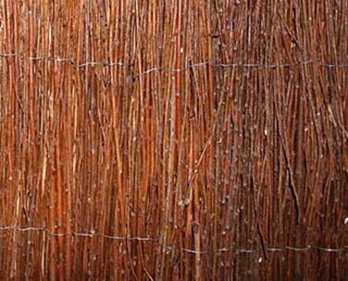 Master Garden Products WTF-6 Twig Privacy Screen, 72 by 96-Inch Willow Fencing, 6'H x 8'W, Brown