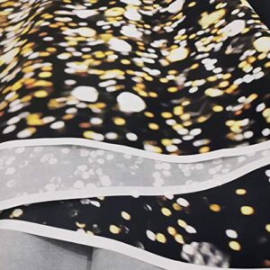 SJOLOON Black and Gold Backdrop Golden Spots Backdrop Vinyl Photography Backdrop Vintage Astract Background for Family Birthday Party Newborn Studio Props 11547(7x5FT)