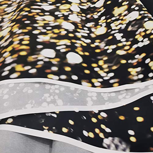 SJOLOON Black and Gold Backdrop Golden Spots Backdrop Vinyl Photography Backdrop Vintage Astract Background for Family Birthday Party Newborn Studio Props 11547(7x5FT)