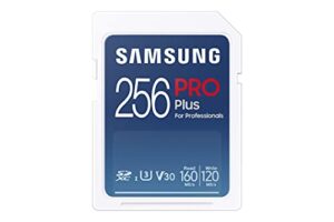 samsung pro plus full size sdxc card 256gb, (mb-sd256k/am, 2021)