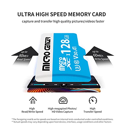 Micro Center 128GB microSDXC Card 2 Pack, Nintendo-Switch Compatible Flash Memory Card, UHS-I C10 U3 V30 4K UHD Video A1 R/W Speed up to 90/60 MB/s Micro SD Card with Adapter (128GB x 2)