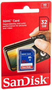 sandisk 32gb sdhc flash memory card (sdsdb-032g-b35) (label may change)