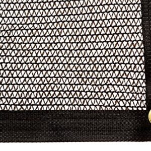 Be Cool Solutions 50% Black Outdoor Sun Shade Canopy: UV Protection Shade Cloth| Lightweight, Easy Setup Mesh Canopy Cover with Grommets| Sturdy, Durable Shade Fabric for Garden, Patio & Porch 12'x16'