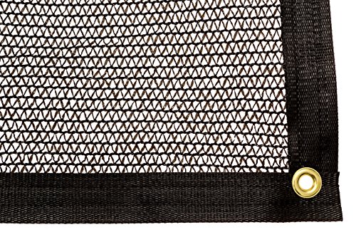 Be Cool Solutions 50% Black Outdoor Sun Shade Canopy: UV Protection Shade Cloth| Lightweight, Easy Setup Mesh Canopy Cover with Grommets| Sturdy, Durable Shade Fabric for Garden, Patio & Porch 12'x16'