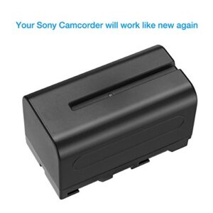 Powerextra 2 Pack Replacement Sony NP-F750 Battery for Sony NP-F730, NP-F750, NP-F760, NP-F770 Battery and Sony CCD-TRV215 CCD-TR917 CCD-TR315 HDR-FX1000 HDR-FX7 HVR-V1U HVR-Z7U HVR-Z5U Camcorder