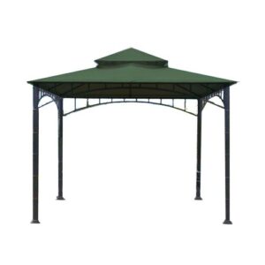 garden winds replacement canopy top cover for madaga gazebo – riplock 350 – green