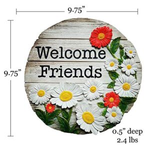 Spoontiques - Garden Décor - Welcome Friends Stepping Stone - Decorative Stone for Garden